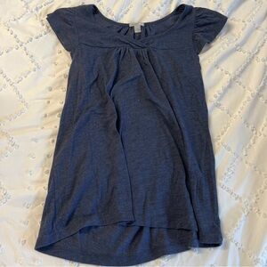 Vintage Old Navy Women's Navy Blue Babydoll Top